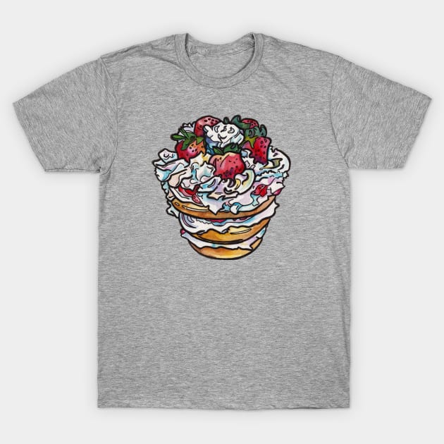 Strawberry Shortcake T-Shirt by JenTheTracy